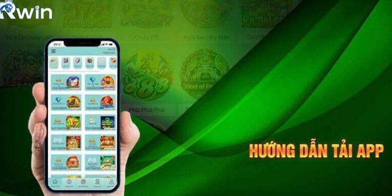 Tải app RWIN bằng thiết bị di động đang dùng